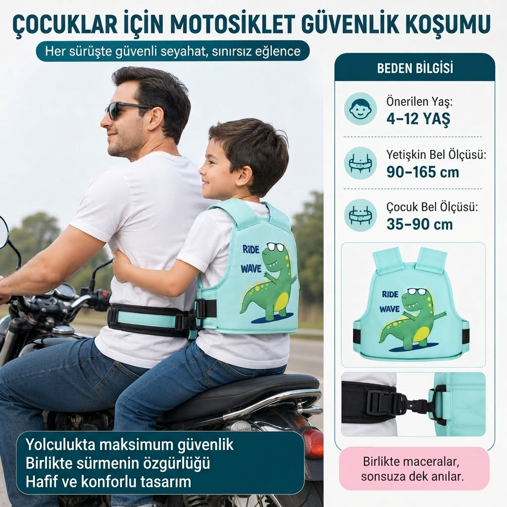 URZSHOP®-Motosikletler için Çocuk Güvenlik Kemeri